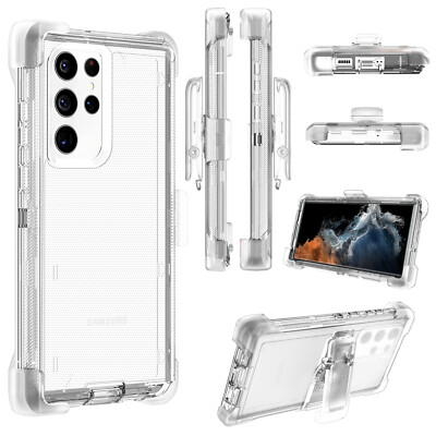 For Samsung Galaxy S22/S22+ Case Shockproof Armor Cover with Belt Clip Holster
