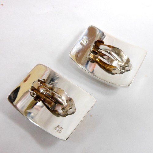 Rare Vintage ZINA Sterling Silver Earrings 31.9 grams - Picture 5 of 6