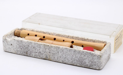 Moeck Sopran C Blockflöte Holzflöte Flöte Vintage alt 2tlg. Länge 32 cm