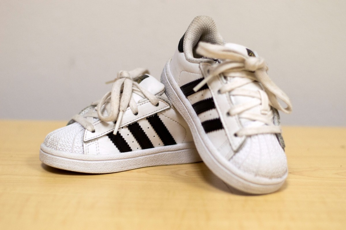 Adidas Superstar Kids Shoes White and Black Baby Casual Sneakers