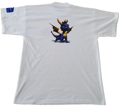Spyro the Dragon T-shirt White Vivendi Original Merchandise size L