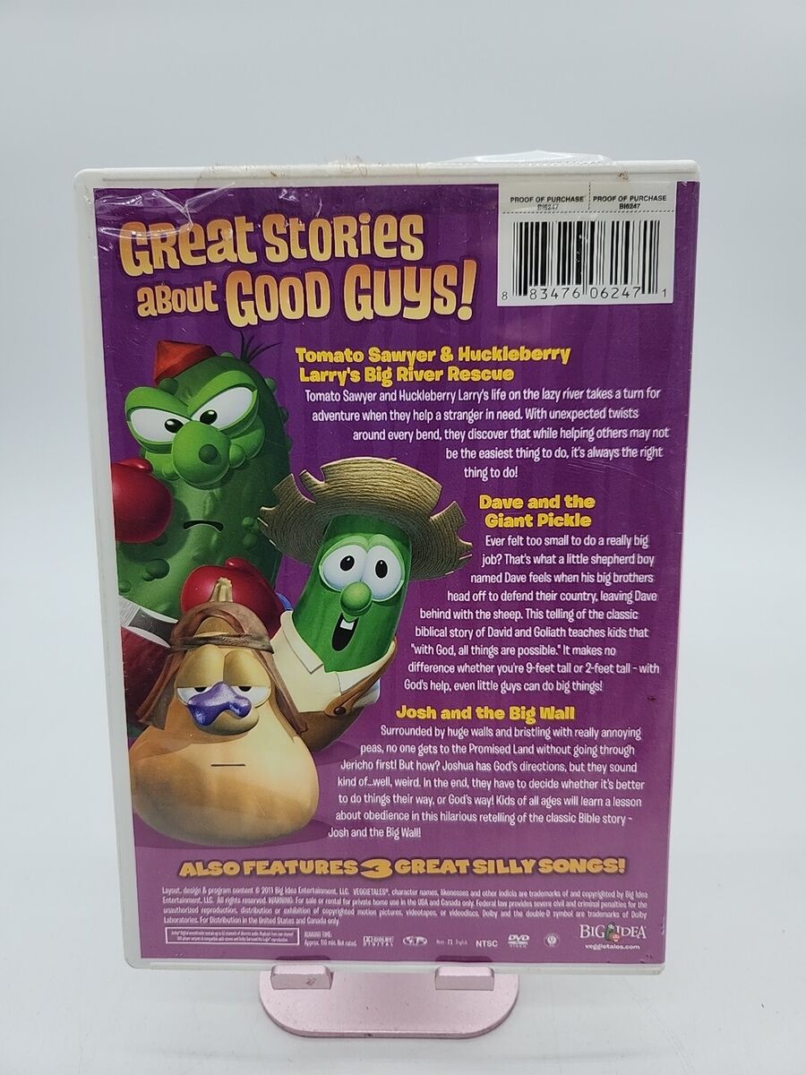 DVD Veggietales Triple Good Guys Dave Giant Pickle Josh Big Wall Big River | eBay DVD Veggietales Triple Good Guys Dave Giant Pickle Josh Big Wall Big River | eBay