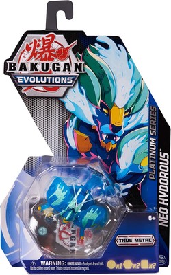 Bakugan Evolutions, Neo Hydorous, Platinum Series True Metal Bakugan, 2 and Kids
