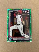 James Wood 2024 Bowman Chrome Prospects #BCP-91 Lunar Glow Refractor 