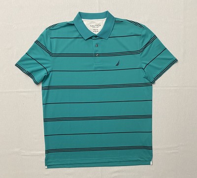 NWT Nautica Men's Tech Pique Green 