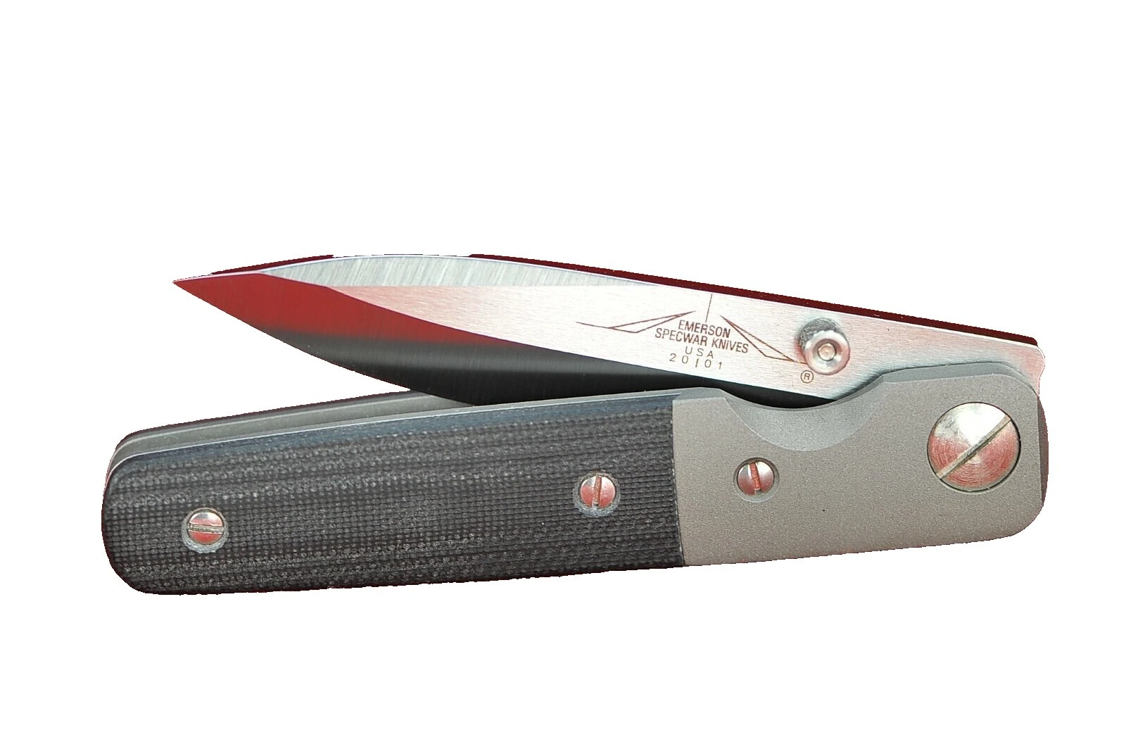 Forro de Mango de titanio negro personalizado modernos de colección y cuchillos plegables hechos a mano