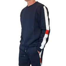 Mens Sweatshirt  Shorts Set Blue Large Boohoo Man Set Size Large