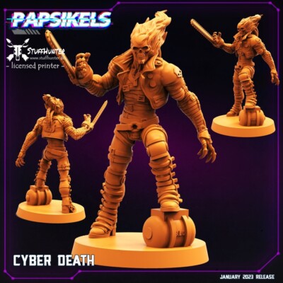 Cyber Death  - Papsikels - Cyberpunk  Sci-Fi 28-32mm Ghostrider