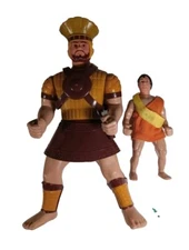 1985 Praise Unlimited David And Goliath Action Figure Lot X 2