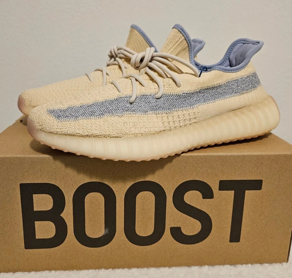 Adidas Yeezy Boost 350 V2 Lino FY5158 Hombres 11.5 - NUEVO Foto 4 de 4