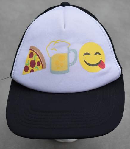 Emoji Snap back cap Pizza beer Smiley 