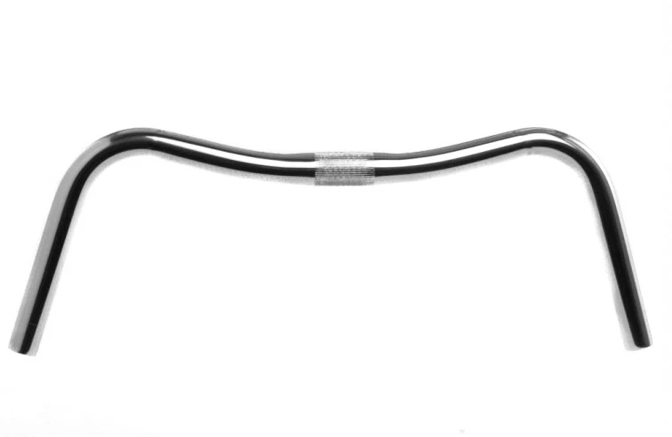 Velo Orange Polished Alloy Porteur Handlebars 25.4mm clamp - 22.2mm grip - Image 2 of 2