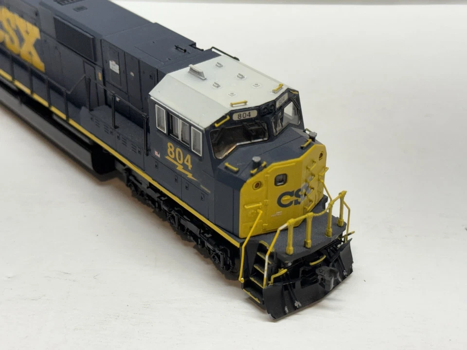 HO Scale Custom KATO CSX EMD SD80MAC YN3 #804 Diesel Locomotive Train W/DCC - Image 2 of 4
