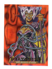 2024 Marvel Masterpieces '92 Platinum ORANGE LAVA #73 Deathbird #/25