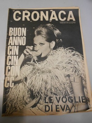 claudia cardinale buon anno cin cin con cc rivista cronaca 1967 aa.vv. 