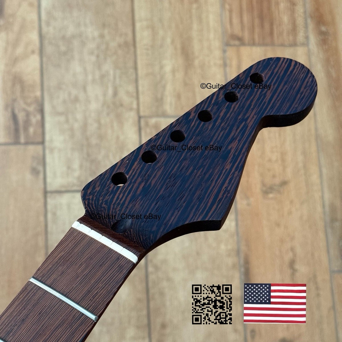 Wenge Strat Guitar Neck Satin Stratocaster Fits Warmoth & Fender