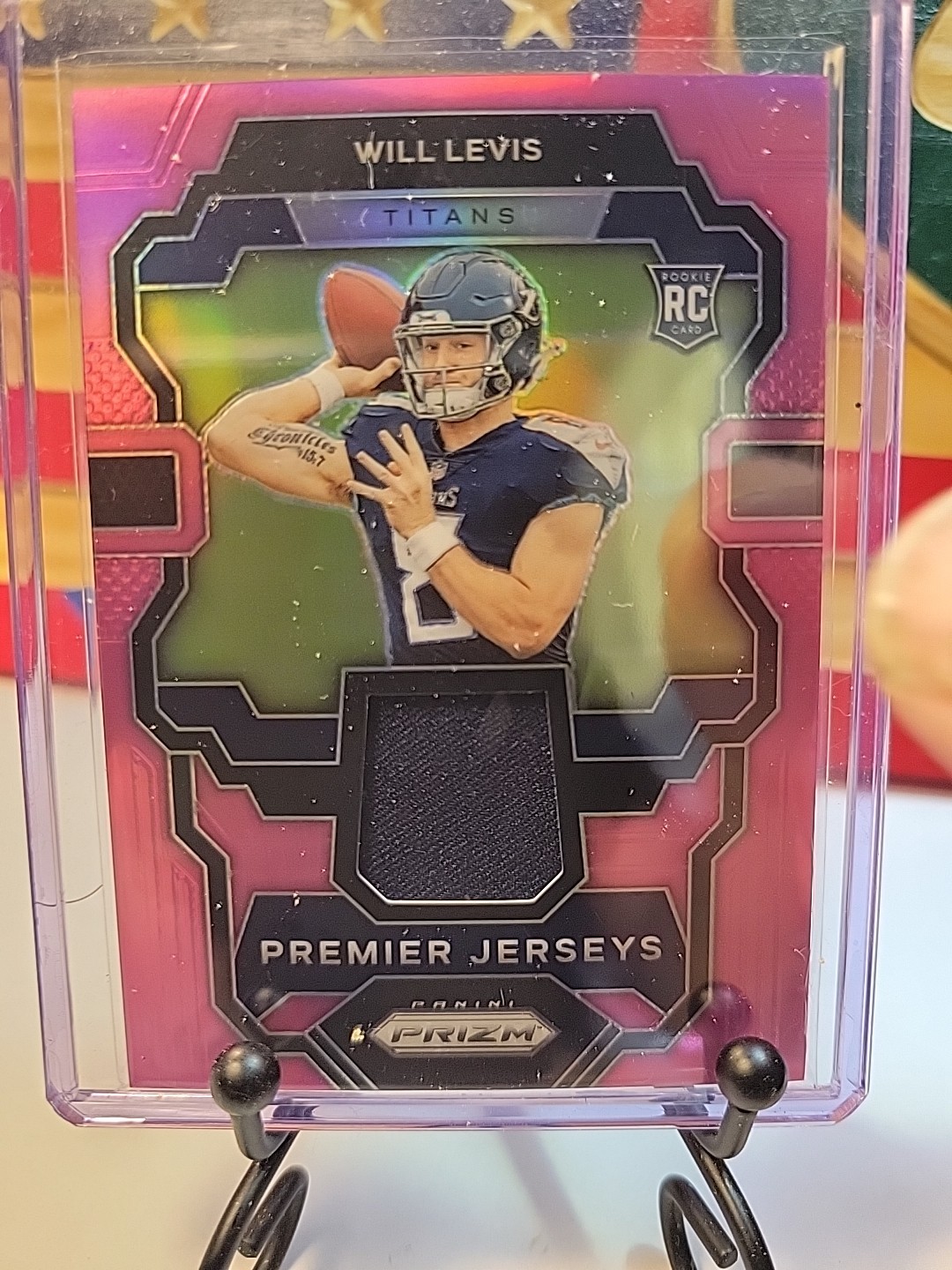 🔥2023 Panini Prizm Will Levis Premier Jerseys Pink Prizm Rookie RC TITANS SP