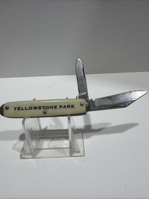 Vintage Yellowstone Park Pocket Knife Used USA National Park