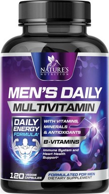 Multivitamin for Men Vitamin A, C, D, E, Zinc, Calcium, Multivitamins for Immune