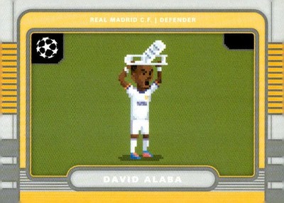 2025-26 Topps UEFA Club Competitions David Alaba 8-Bit Shots Real Madrid CF