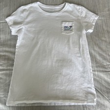 Vineyard Vines Girls L White Pocket T