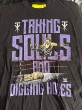 The Undertaker Taking souls t shirt new no tag WWE black S wrestling great art