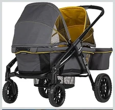 Evenflo Pivot Xplore All-Terrain Double Stroller Wagon - Adventurer Gray...
