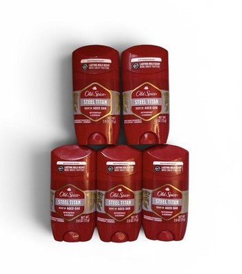 (5) Old Spice Steel Titan Deodorant Antiperspirant 2.6oz Stick EXP 07/2026
