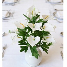 Artificial Calla Lily 45cm Silk Flower Arrangement for Hallway Entryway Decor