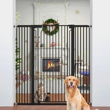 51" Extra Tall Cat Gate for Doorway Auto Close Encrypted Cat Gate 30"-49.27" ...