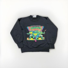 Vintage 80s Teenage Mutant Ninja Turtles Sweatshirt Kids Toddlers Sz S/M