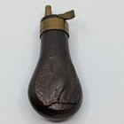Vintage Civil War Brass & Copper Colt Pistol Eagle Powder Flask Original