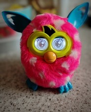 Furby Boom Pink & White Polka Dots Hasbro 2012 Working Interactive Plush Toy