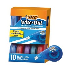  R Wite-Out R Correction Tape, 471 3/5in., Pack Of 10, WOTAP10