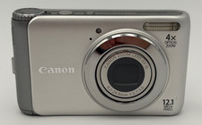 Canon PowerShot A3100 IS 12.1 MP Digital Camera Silver Grey - Tested Works
