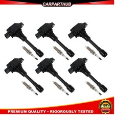 6pcs Ignition Coils + 6pcs Spark Plugs For Nissan 370Z & Infiniti G37 3.7L V6