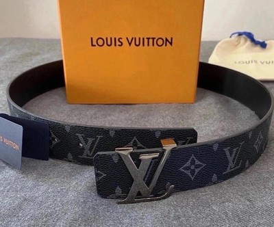 Louis Vuitton Black Eclipse Reversible Belt, Men s 28-30 (85cm)