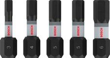 Bosch PRO Hex Impact Bit, H3 - H6, 25 mm, 5-teilig