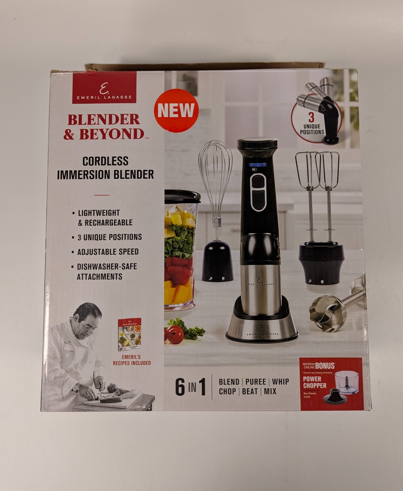 Emeril Lagasse Blender & Beyond Hand Blender Black Adjustabl