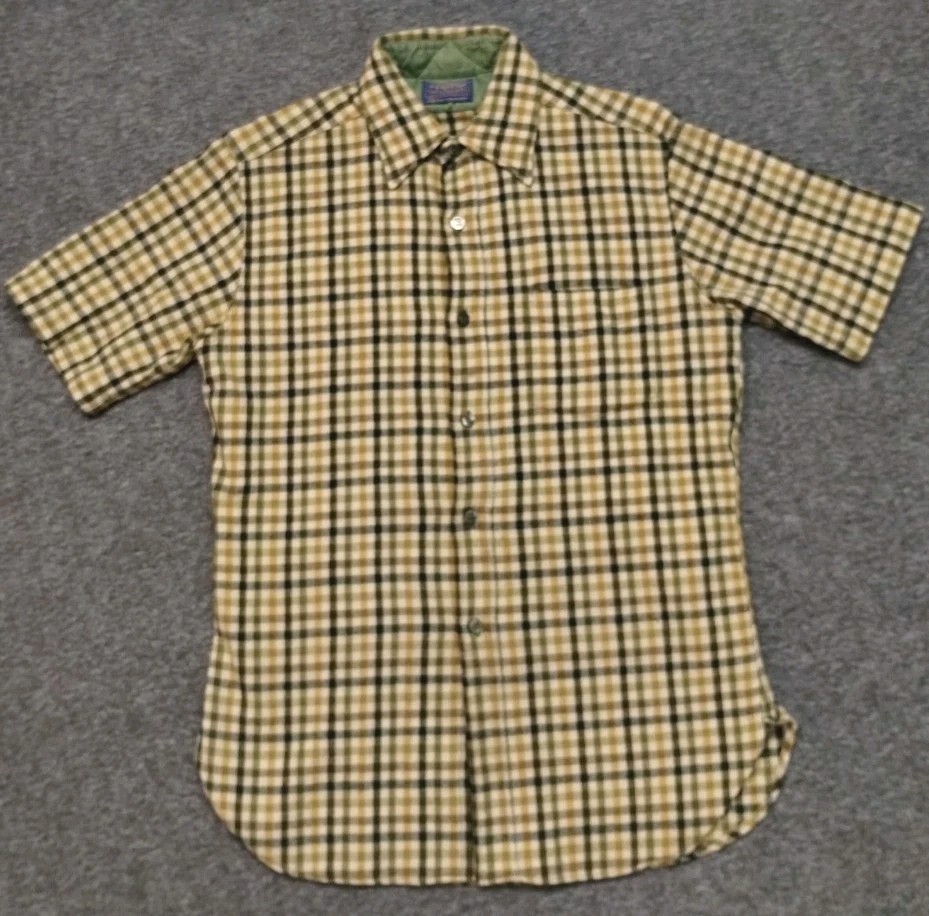 Pendleton Virgin Wool Medium Short Sleeve Plaid b… - image 2