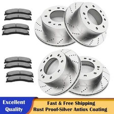 Front Rear Discs Rotors Brake Pads for 2011-2018 Silverado Sierra 2500 3500 HD
