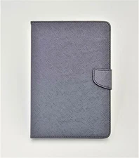 GSA Folio Flip Leather Case Cover For iPad Mini 4 A1538 & A1550 Black