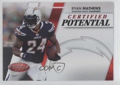 2010 Certified Potential Red 22/100 Ryan Mathews #16 Rookie RC 0b5