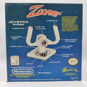 CONTROLLER ZOOMER FLIGHT SIMULATOR JOYSTICK OFFICIAL NES NINTENDO