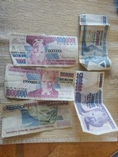 Vintage Turkist Money Bank Notes Tuckis