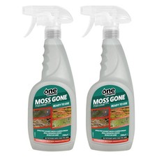 Moss Gone Moss Killer, 2 x 750 ml, Ready to use, Fast Acting, One Chem