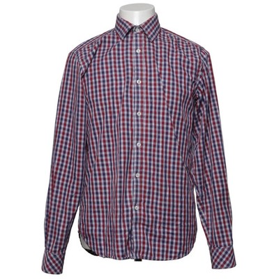 Jeremy Argyle NYC, Hemd, Größe: M, Rot/Blau/Weiß, Baumwolle, Karo, Herren #rpE