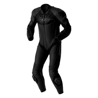 RST Tractech Evo D30 schwarz/schwarz Rennbahn Sport Lederkombi UK 52/4XL