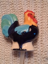 Nora Fleming Mini  Rooster A267 Hand-Painted Platter Charm NWOT. SEE PICS. FLAW