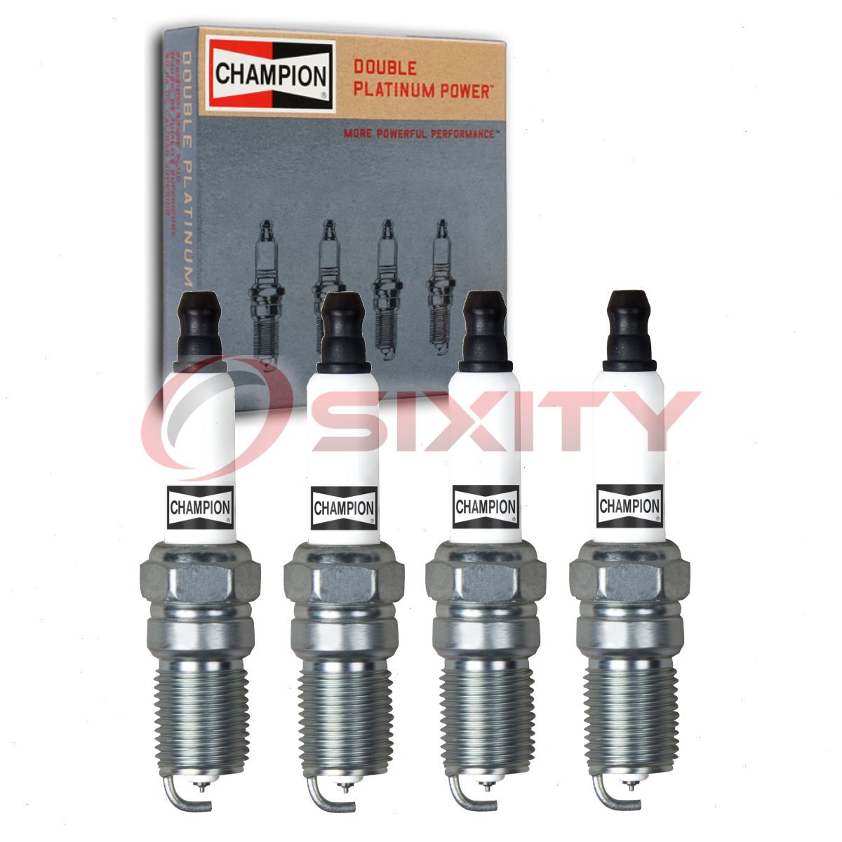 4 pc Champion Double Platinum Spark Plugs for 1998 Chevrolet S10 2.2L L4 eu